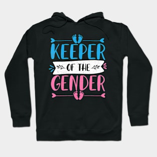 Keeper of the Gender Reveal Baby Announcement party Hoodie